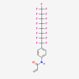 molecular formula C17H8F17NO B12594173 N-[4-(Heptadecafluorooctyl)phenyl]prop-2-enamide CAS No. 649721-86-8