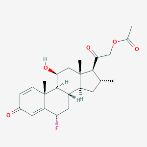 molecular formula C24H31FO5 B125942 Fluocortolone Acetate CAS No. 1176-82-5