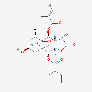 molecular formula C25H36O9 B1259426 Cardivin A 