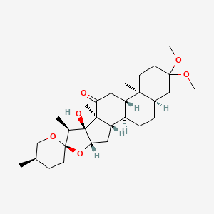 molecular formula C29H46O6 B1259427 Asparacosin B 