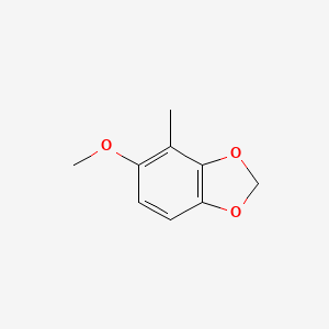 molecular formula C9H10O3 B12594299 1,3-Benzodioxole, 5-methoxy-4-methyl- CAS No. 607351-59-7