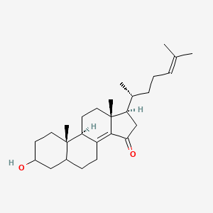 (9R,10S,13R,17R)-3-hydroxy-10,13-dimethyl-17-[(2R)-6-methylhept-5-en-2-yl]-1,2,3,4,5,6,7,9,11,12,16,17-dodecahydrocyclopenta[a]phenanthren-15-one