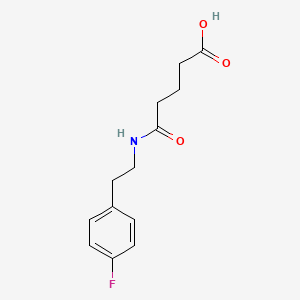 molecular formula C13H16FNO3 B12594381 5-[2-(4-Fluorophenyl)ethylamino]-5-oxopentanoic acid CAS No. 646509-06-0