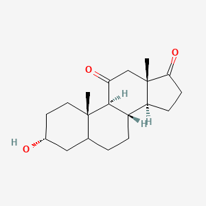 (3R,8S,9S,10S,13S,14S)-3-hydroxy-10,13-dimethyl-2,3,4,5,6,7,8,9,12,14,15,16-dodecahydro-1H-cyclopenta[a]phenanthrene-11,17-dione