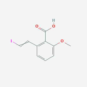 molecular formula C10H9IO3 B12594492 2-(2-Iodoethenyl)-6-methoxybenzoic acid CAS No. 651043-69-5