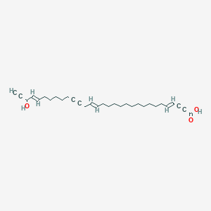 (4E,17E,27E)-29-hydroxyhentriaconta-4,17,27-trien-2,20,30-triynoic acid