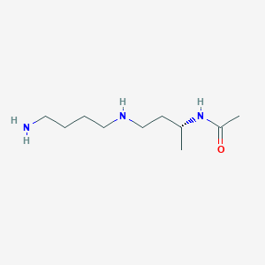 molecular formula C10H23N3O B12594524 Acetamide, N-[(1R)-3-[(4-aminobutyl)amino]-1-methylpropyl]- CAS No. 875740-02-6