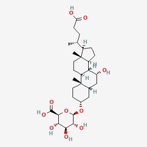 molecular formula C30H48O10 B1259454 Chenodeoxycholic acid 3-glucuronide 