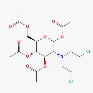 [(2R,3S,4R,5R)-3,4,6-triacetyloxy-5-[bis(2-chloroethyl)amino]oxan-2-yl]methyl acetate