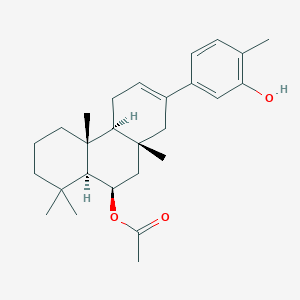 [(4aS,4bR,8aS,9R,10aR)-2-(3-hydroxy-4-methylphenyl)-4b,8,8,10a-tetramethyl-4,4a,5,6,7,8a,9,10-octahydro-1H-phenanthren-9-yl] acetate