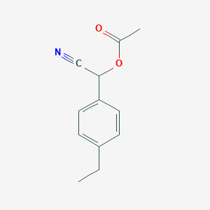 molecular formula C12H13NO2 B12594799 Cyano(4-ethylphenyl)methyl acetate CAS No. 606494-63-7