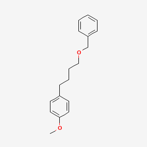 molecular formula C18H22O2 B12594907 4-[4-(Benzyloxy)butyl]anisole 
