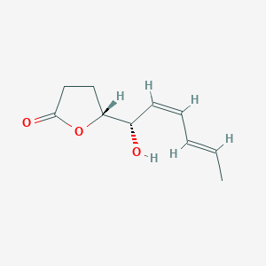 molecular formula C10H14O3 B1259493 sapinofuranone A 