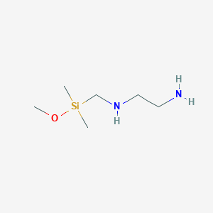 molecular formula C6H18N2OSi B12594941 1,2-Ethanediamine, N-[(methoxydimethylsilyl)methyl]- CAS No. 570424-26-9