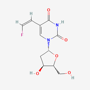 molecular formula C11H13FN2O5 B1259498 uridine, 2'-deoxy-5-(2-fluoroethenyl)-(Z)- 