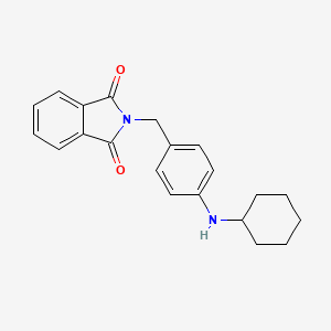 molecular formula C21H22N2O2 B12595007 2-{[4-(Cyclohexylamino)phenyl]methyl}-1H-isoindole-1,3(2H)-dione CAS No. 648420-72-8