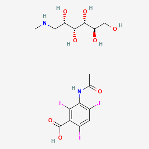 molecular formula C16H23I3N2O8 B1259505 Meglumine acetrizoate CAS No. 22154-43-4