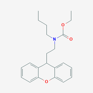 molecular formula C22H27NO3 B12595078 Carbamic acid, butyl[2-(9H-xanthen-9-yl)ethyl]-, ethyl ester CAS No. 648928-51-2
