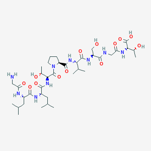 molecular formula C37H65N9O13 B12595086 H-Gly-Leu-Leu-Thr-Pro-Val-Ser-Gly-Thr-OH CAS No. 646061-03-2
