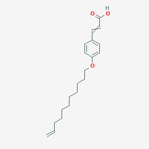 molecular formula C20H28O3 B12595104 3-{4-[(Undec-10-en-1-yl)oxy]phenyl}prop-2-enoic acid CAS No. 581778-82-7