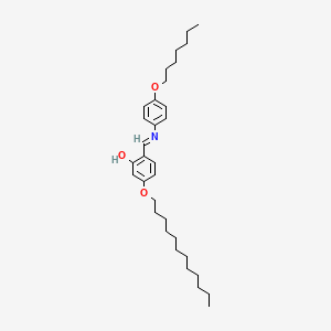 molecular formula C32H49NO3 B12595127 3-(Dodecyloxy)-6-{[4-(heptyloxy)anilino]methylidene}cyclohexa-2,4-dien-1-one CAS No. 643755-25-3