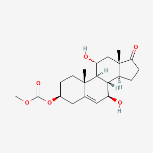 molecular formula C21H30O6 B12595128 (3beta)-7,11-Dihydroxy-17-oxoandrost-5-en-3-yl methyl carbonate CAS No. 537718-12-0
