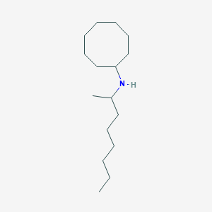 molecular formula C16H33N B12595146 Cyclooctanamine, N-(1-methylheptyl)- CAS No. 646026-94-0
