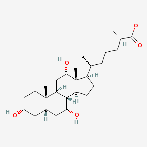 3alpha,7alpha,12alpha-Trihydroxy-5beta-cholestanoate
