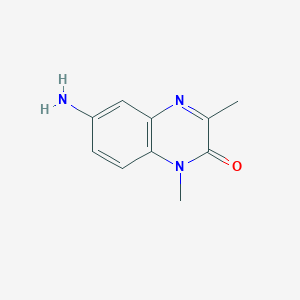 molecular formula C10H11N3O B12595221 6-Amino-1,3-dimethyl-2(1H)-quinoxalinone 