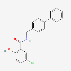 molecular formula C20H16ClNO2 B12595303 N-[([1,1'-Biphenyl]-4-yl)methyl]-5-chloro-2-hydroxybenzamide CAS No. 648924-94-1