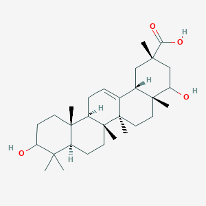 (2S,4aR,6aR,6aS,6bR,8aR,12aR,14bS)-4,10-dihydroxy-2,4a,6a,6b,9,9,12a-heptamethyl-1,3,4,5,6,6a,7,8,8a,10,11,12,13,14b-tetradecahydropicene-2-carboxylic acid