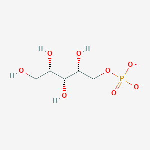 molecular formula C5H11O8P-2 B1259540 Xylitol 5-phosphate(2-) 