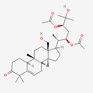 molecular formula C34H54O7 B1259545 leucopaxillone A 