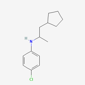molecular formula C14H20ClN B12595458 4-Chloro-N-(1-cyclopentylpropan-2-yl)aniline CAS No. 646026-99-5