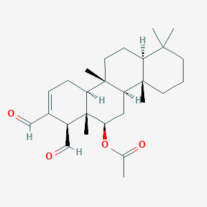 molecular formula C27H40O4 B1259549 12-epi-Scalaradial 