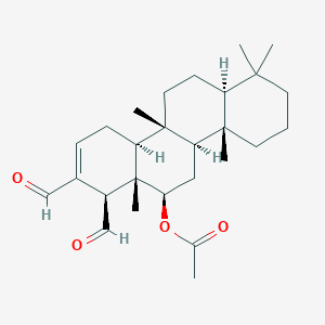molecular formula C27H40O4 B1259549 12-Episcalaradial 