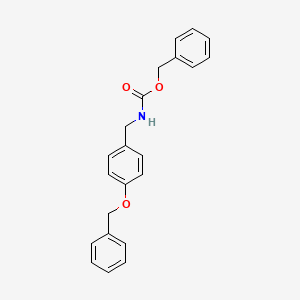 molecular formula C22H21NO3 B12595503 Benzyl {[4-(benzyloxy)phenyl]methyl}carbamate CAS No. 634178-63-5