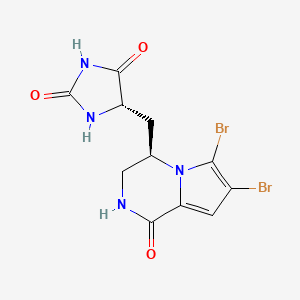 molecular formula C11H10Br2N4O3 B1259555 Agesamide B 