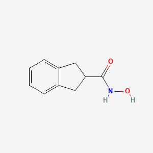 molecular formula C10H11NO2 B12595560 N-Hydroxy-2,3-dihydro-1H-indene-2-carboxamide CAS No. 875518-37-9