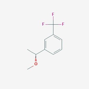 molecular formula C10H11F3O B12595604 1-[(1R)-1-Methoxyethyl]-3-(trifluoromethyl)benzene CAS No. 646041-20-5