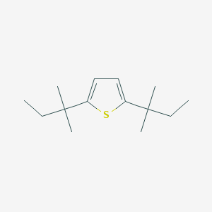 molecular formula C14H24S B12595611 2,5-Bis(2-methylbutan-2-yl)thiophene CAS No. 649740-10-3