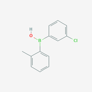 molecular formula C13H12BClO B12595642 (3-Chlorophenyl)(2-methylphenyl)borinic acid CAS No. 872495-64-2