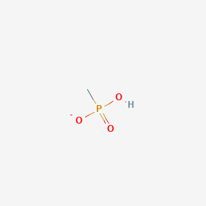 molecular formula CH4O3P- B1259572 Methylphosphonate(1-) 