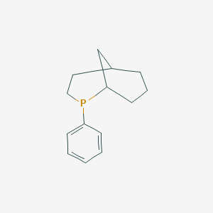 molecular formula C14H19P B12595757 2-Phenyl-2-phosphabicyclo[3.3.1]nonane CAS No. 581777-92-6