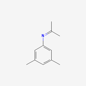 molecular formula C11H15N B12595766 Benzenamine, 3,5-dimethyl-N-(1-methylethylidene)- CAS No. 569649-00-9