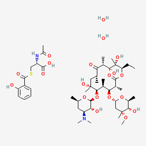 molecular formula C49H84N2O20S B1259596 Erythromycin salnacedin CAS No. 149908-23-6