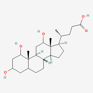 molecular formula C24H40O5 B1259599 1,3,12-三羟基胆酸-24-酸 CAS No. 63266-91-1