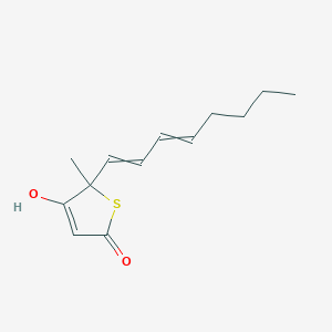 molecular formula C13H18O2S B12595992 5-Hydroxy-2-methyl-2-(octa-1,3-dien-1-yl)thiophen-3(2H)-one CAS No. 646517-37-5