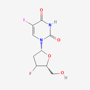 Uridine, 2',3'-dideoxy-3'-fluoro-5-iodo-