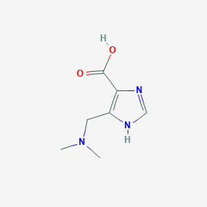 molecular formula C7H11N3O2 B12596042 5-[(Dimethylamino)methyl]-1H-imidazole-4-carboxylic acid CAS No. 586965-43-7